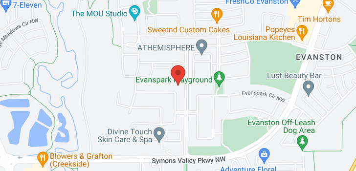 map of 13209 Evanspark BV NW